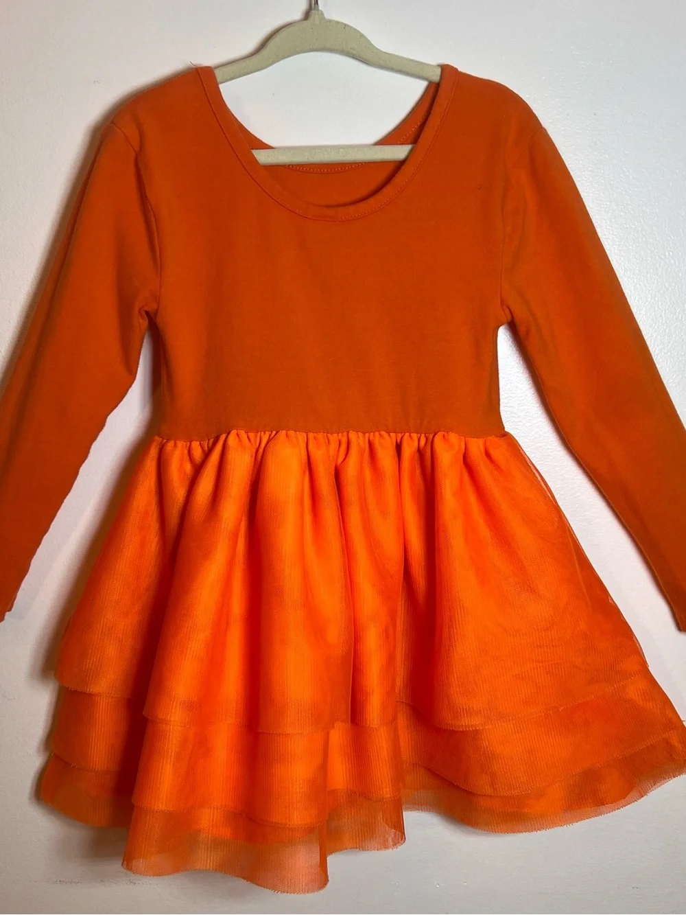 Old Navy Girls 3T Halloween Pumpkin Tulle Dress